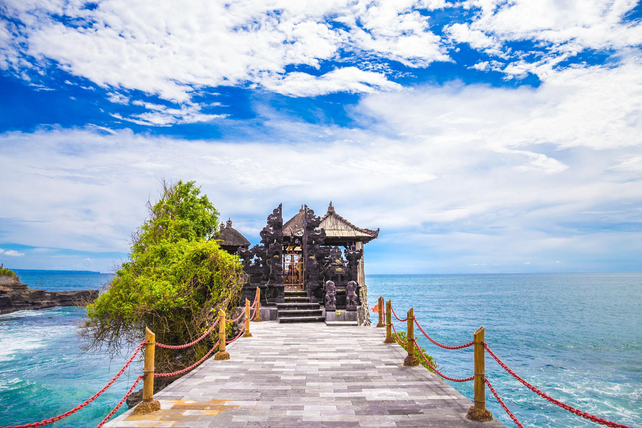 Bali tropical resort and jungle scenery